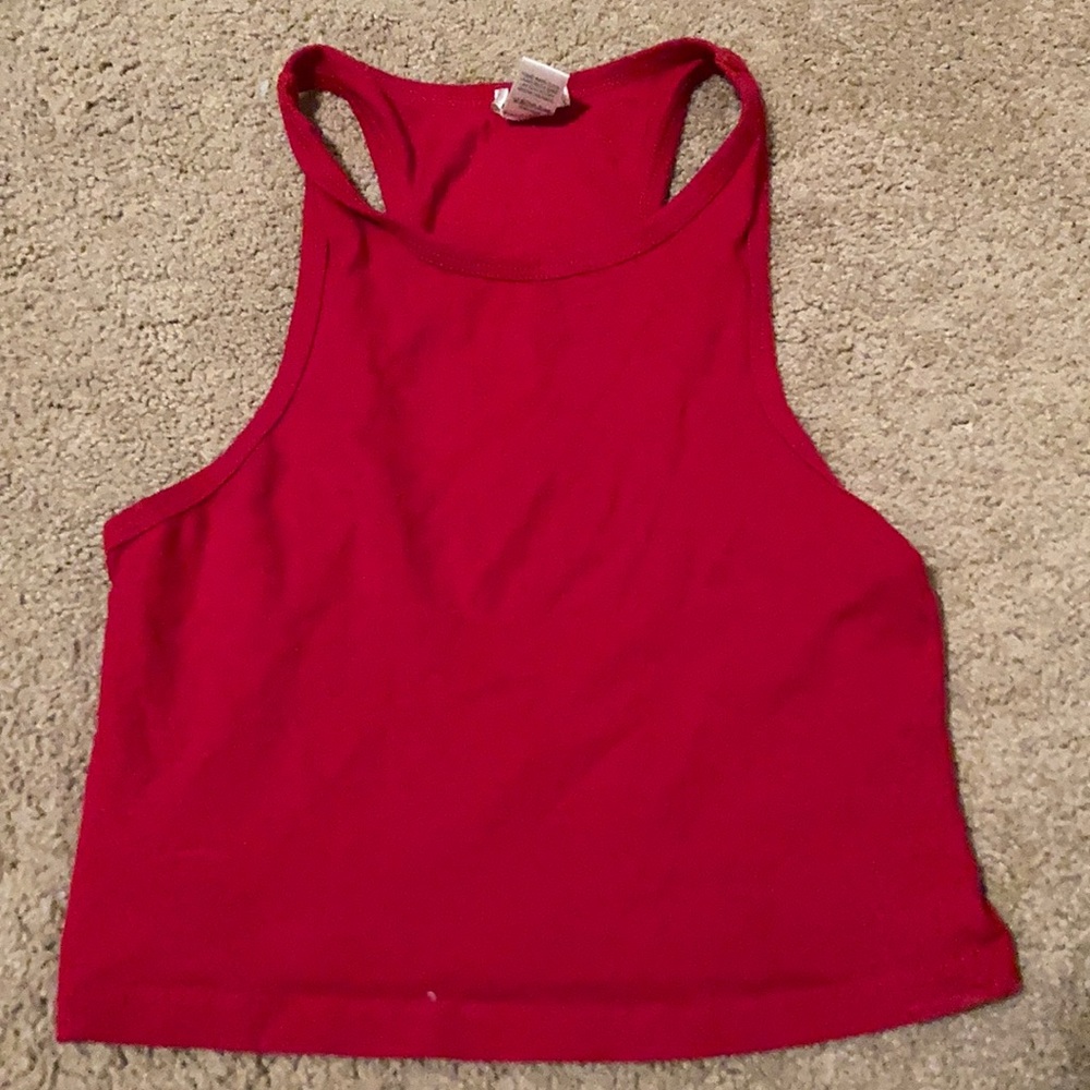 Red tank top
